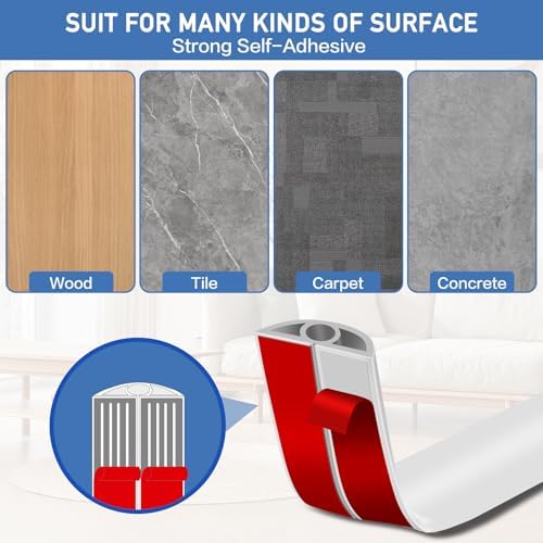LSGCQ Floor Cord Cover Self Adhesive Cord Hider Floor Cable Management - Image 4