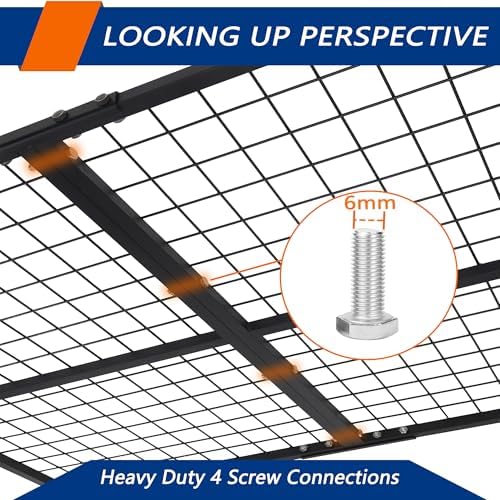 Overhead Garage Storage Rack,Heavy-Duty Garage Shelving System Creates Dry Storage,600LB Rated & Height Adjustable Ceiling Organizer - Image 6