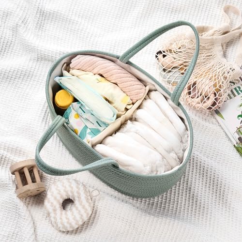 Diaper Caddy Organizer, Gift Basket for Baby Shower, Newborn Essentials - Image 2