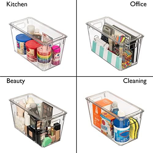 ClearSpace Plastic Storage Bins with Lids for Pantry & Fridge, 8 Pack - Image 5