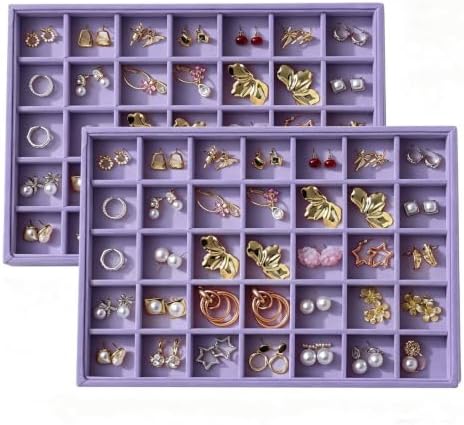 Large Velvet Jewelry Tray Display Drawer Inserts 2 Pack by Unknown