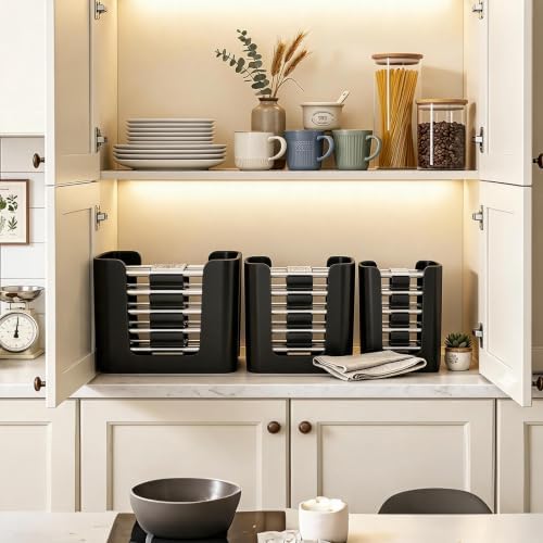 Food Storage Container Lid Organizer for Rubbermaid Brilliances Nap-On Lids - Image 5