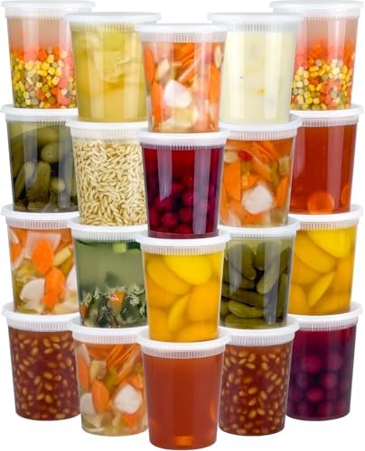 Dipoo 40 Sets (80-Piece) Deli Containers with Lids 32 oz by Dipoo