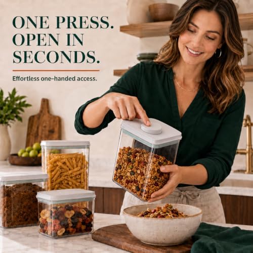 12-Piece Airtight Food Storage Containers, Pantry Canister Set - Image 2