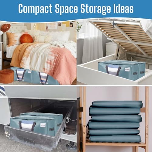 VENO Moving Bags, Wide Open Top, Clear Window, Light Blue, 8 Pack - Image 6