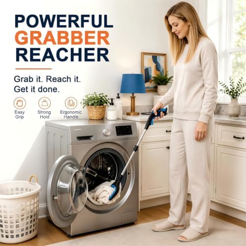 2-Pack 36" Grabber Reacher Tool, Long Easy Foldable Reaching Pickup Tool - Image 6