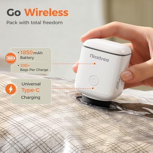 Nicetree 18 Pack Vacuum Storage Bags for Travel with Rechargeable Pump - Image 4