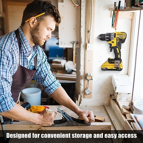 2pcs Power Tool Organizer,Heavy Duty Pegboard Wall Organizer,Stainless Steel, Electric Drill Storage Rack,Perfect for Storage Garages, Homes, Sheds, Workshops, Backyard Shops, etc - Image 4