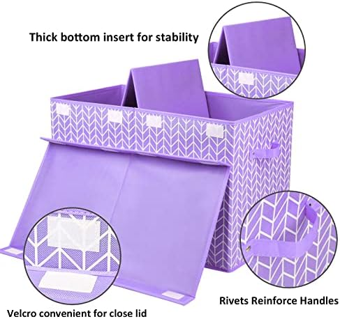 Large Toy Storage Box Chest for Kids, Sturdy Toy Box Bin Baskets with Lid - Image 3