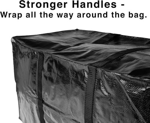 BAG-THAT! 5 Moving Bags Heavy Duty Extra Large Stronger Handles Wrap Storage Totes Zippered Reusable Packing Bags Moving Supplies Storage Boxes Storage totes Moving Boxes Packing Supplies Packing Box - Image 4