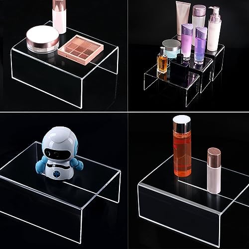Cerpourt 2 Sets Acrylic Display Risers(4",5",6") Product Stand ((4"x5"x6") Clear Risers) - Image 6