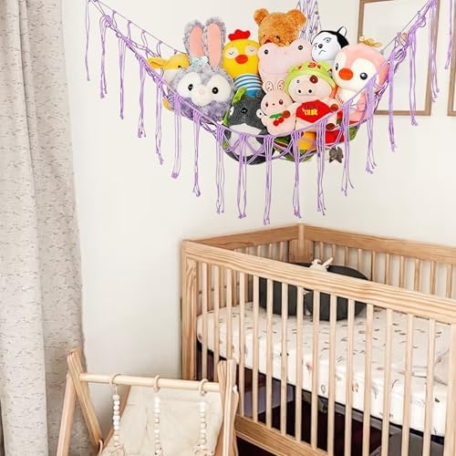 Stuffed Animal Hammock,Stuffed Animal Storage Net,Toy Pet Plushie Net - Image 5