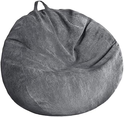 Kisoy Stuffed Animal Storage Bean Bag Chair Cover (No Filler) Washable by Unknown