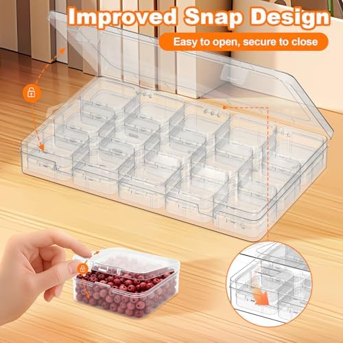 30 Pcs Bead Organizer Box, Clear Plastic Bead Storage Containers - Image 5