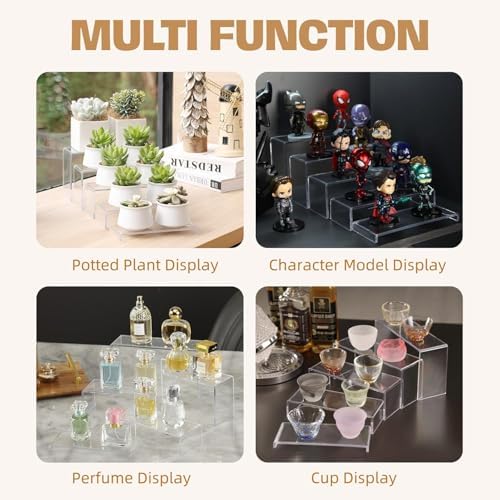 Goabroa Display Risers, Display Shelves, Riser for Decor, 10 Pcs(7~8 ~9" L) - Image 2