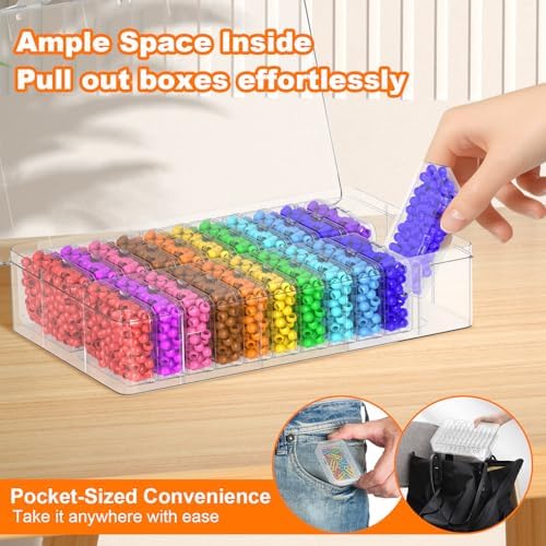 24 Pcs Bead Organizer Box, Clear Plastic Bead Storage Containers - Image 6