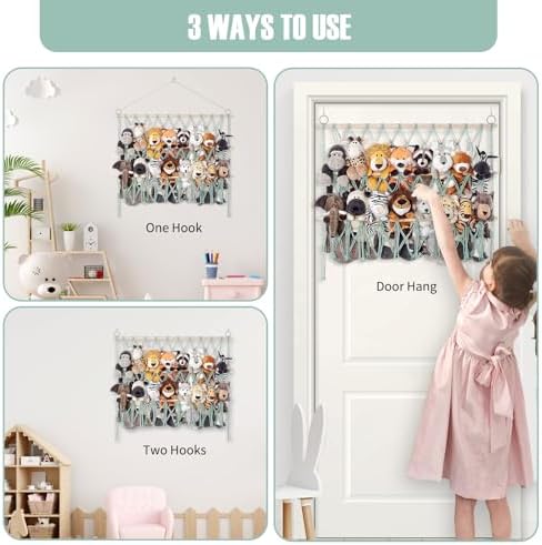 Stuffed Animal Net or Hammock Large Wall Hanging Organizer for Plush Toys - Image 6