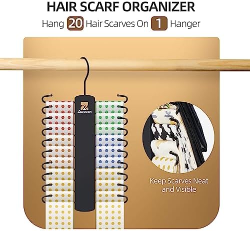ZEDODIER 2 Pack Tie Hanger, Tie Organizer for Closet, Holds 40 Ties - Image 6