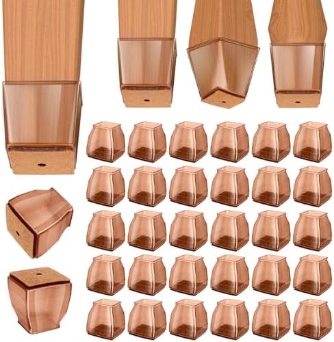 BALEINE 32PCS Silicone Chair Leg Floor Protectors for Hardwood Floors by BALEINE