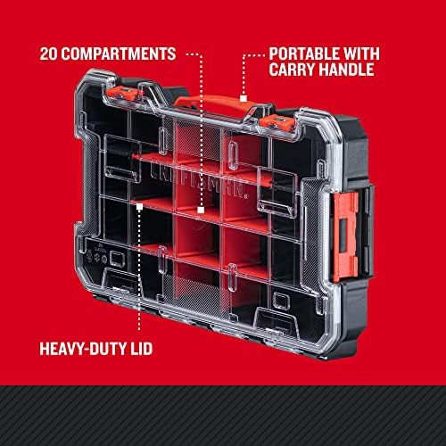CRAFTSMAN VERSASTACK Storage Organizer, Small Parts Organizer, 20-Compartments, Lid Includes Secure Latch (CMST17828) - Image 2