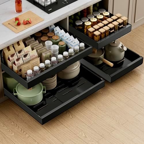 PAKETA 1 Pack Expandable Pull Out Cabinet Organizer,21" Deep by Unknown