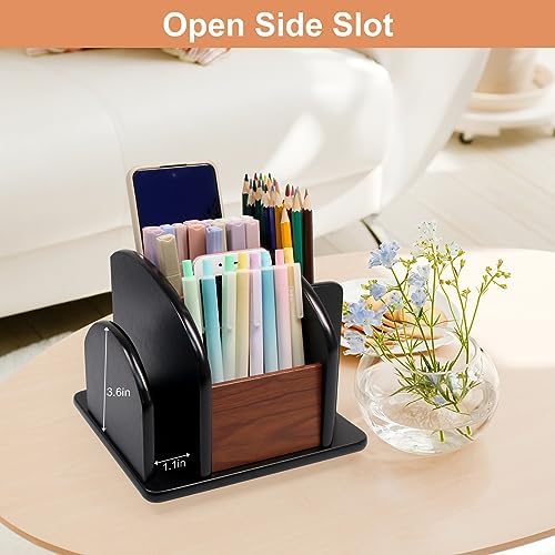 Coideal Remote Control Holder, 6-Compartment Rotating Remote Control Caddy - Image 6