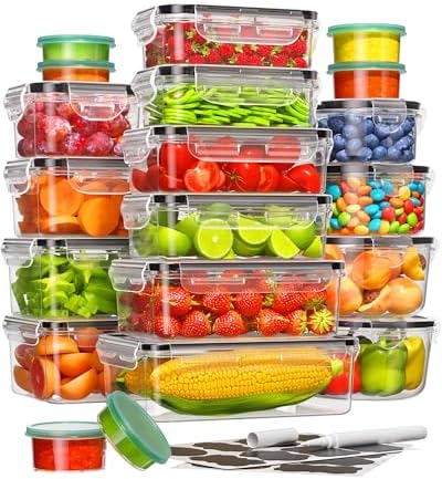 Canfanni 40 Piece Food Storage Containers with Lids, BPA-Free by Canfanni