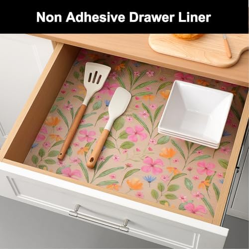 Cooyes Shelf Liner Non-Adhesive EVA Cabinet & Drawer Liner 11.8" x 360" - Image 3