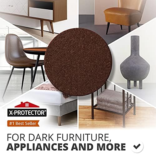 Felt Furniture Pads X-PROTECTOR 8 PC - Premium 6” x 4 3/8” Heavy Duty Felt - Image 2