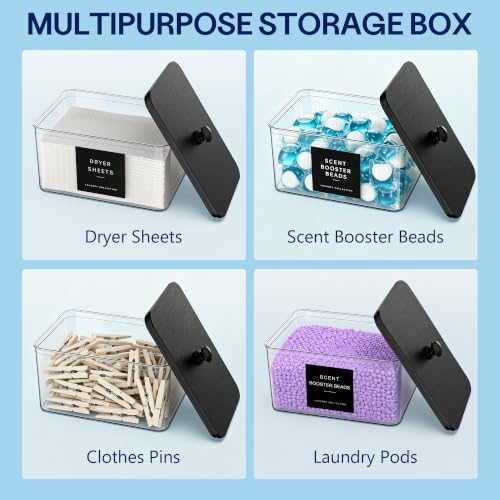 3 +1 Pack Laundry Detergent Dispenser with Dryer Sheet Holder - Image 3
