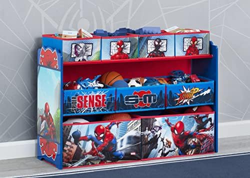 Marvel Spider-Man Deluxe 9 Bin Design and Store Toy Organizer by Delta Children, Greenguard Gold Certified - Image 2