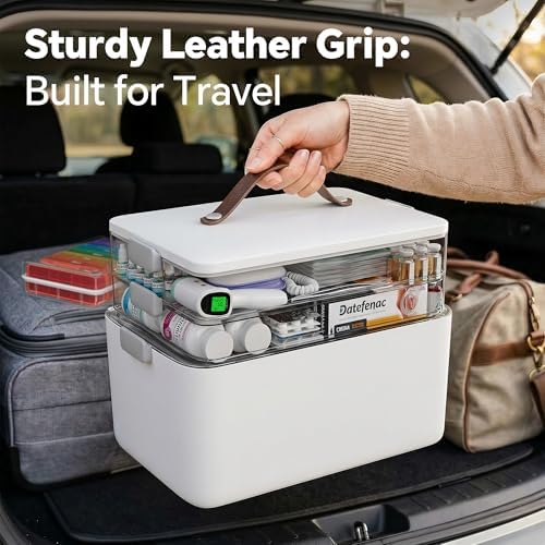 CTIME 3-Tier Medicine Organizer - Portable Medicine Cabinet with Handle - Image 6