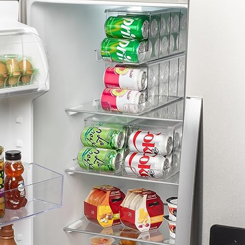 ClearSpace Soda Can Organizer Dispenser for Refrigerator, 12 Can, 2 Pack - Image 5