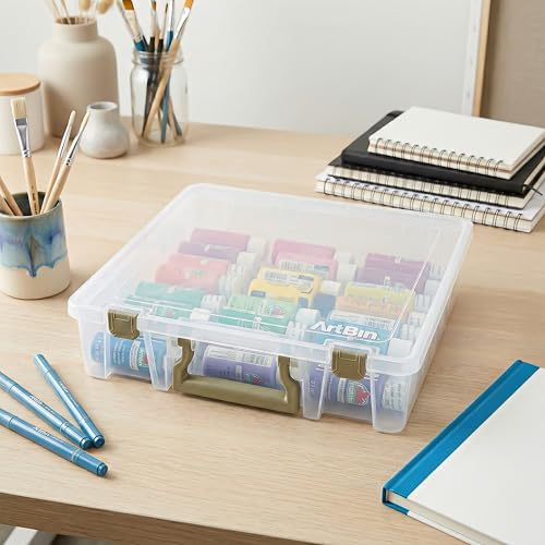 ArtBin Super Satchel 1-Compartment Craft Storage Box, Clear - Image 2
