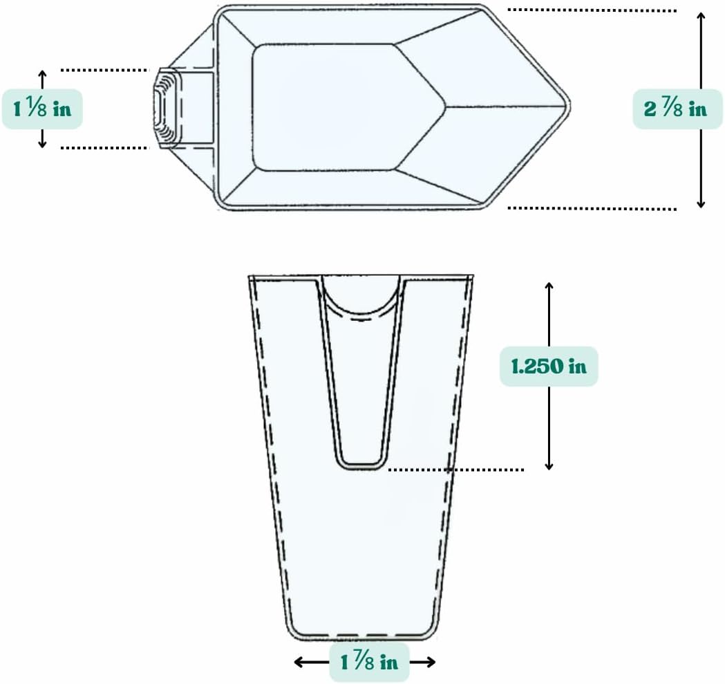 2 Cup (1 Pint | 16 Oz. | 500 mL) Scoop for Measuring Coffee, Pet Food, Grains, Protein, Spices and Other Dry Goods (Pack of 1)