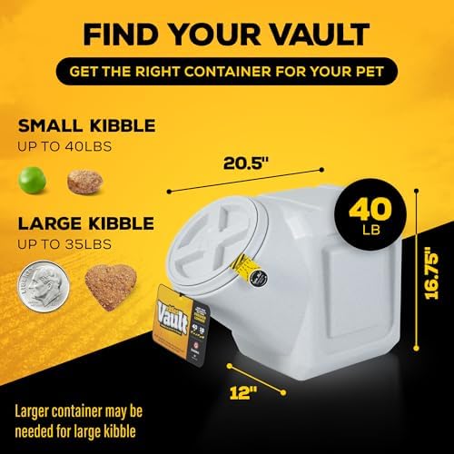 Vittles Vault Airtight Stackable Pet Food Storage Container, Up to 40lbs - Image 6