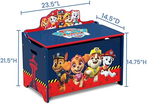 Delta Children Deluxe Toy Box, PAW Patrol - Image 5