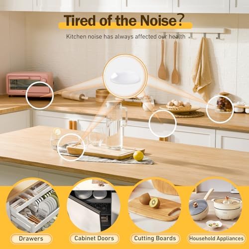 Silicone 200 Pcs Cabinet Door Bumpers Round, Self Adhesive Bumpers - Image 5