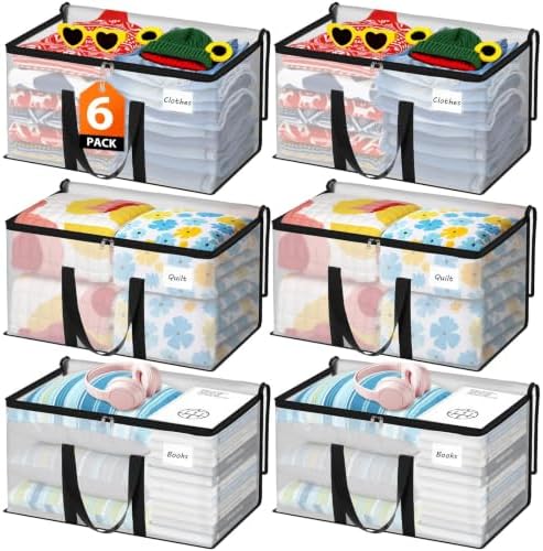 Fab totes Moving Bags Extra Heavy Duty Oversized Storage Bags with Reinforced Handle and Double Zippers,Moving Supplies Totes for Storage Packing Dorm Room Essentials Alternative to Moving Boxes by Fabtotes