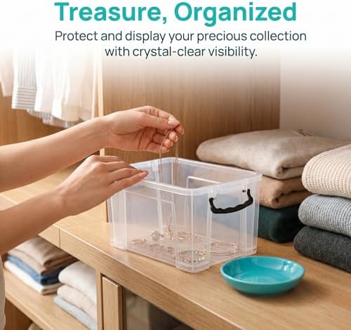 2 Quart 2-Pack Stackable Clear Storage Bins with Lids - Image 5