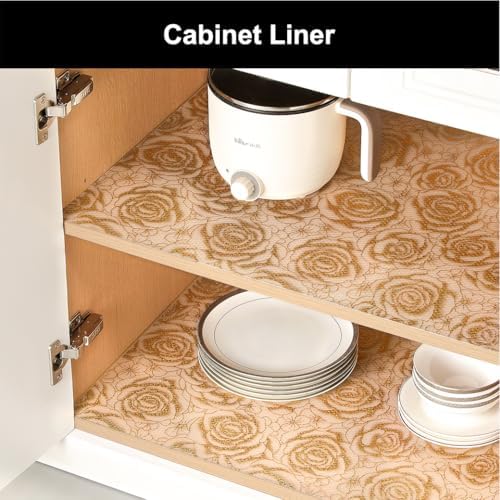 Cooyes Shelf Liner Non-Adhesive EVA Cabinet & Drawer Liner 11.8" x 120" - Image 3