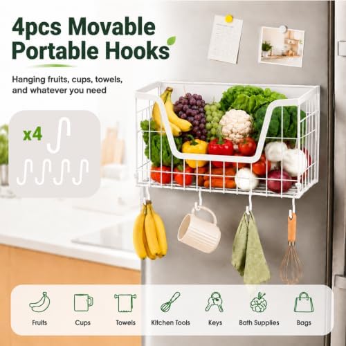 UFORU Magnetic Shelf for Fridge, Strong Magnet Storage Rack for Kitchen - Image 5