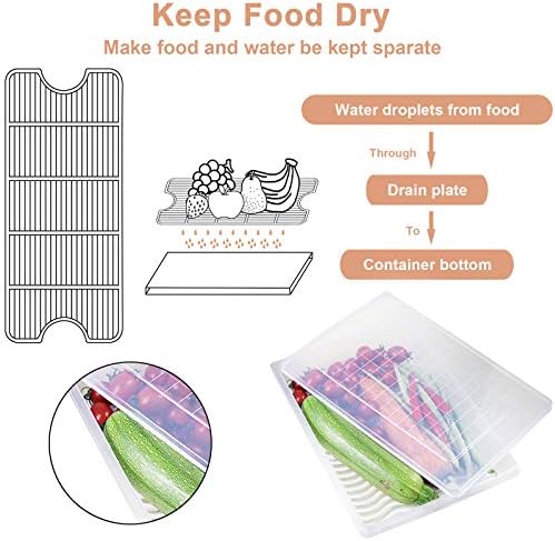 4PCS Food Storage Container, Plastic Food Containers Large - Image 2