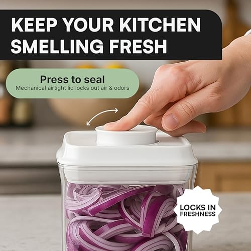 Bop Top Airtight Food Storage Containers | Pop-Top Lid | 3.5 Cups / 30 Oz - Image 7