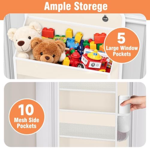 Over The Door Organizer Storage Large Capacity Hanging Bedroom Storage - Image 4