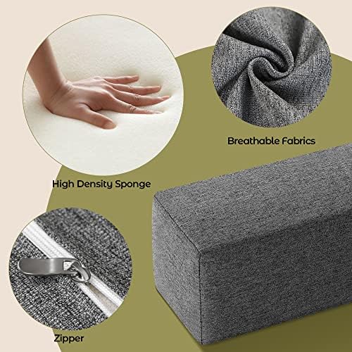 DEEPSHARK Bed Gap Filler for Twin, High-Density 45D Sponge, Removable and Washable Cover, Mattress Extender Filler for Headboard Gap, Bed Space Crack, Wall(39"×2"×6", Twin/XL) - Image 5