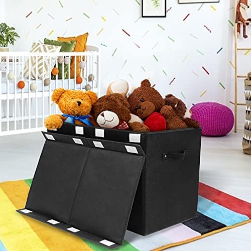 122L Large Toy Box Chest Storage with Lid, Collapsible Kids Toy Storage - Image 2