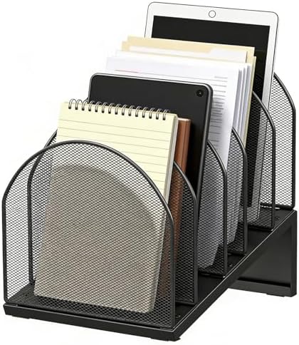 gianotter Desktop File Organizer with 5 Compartments by gianotter