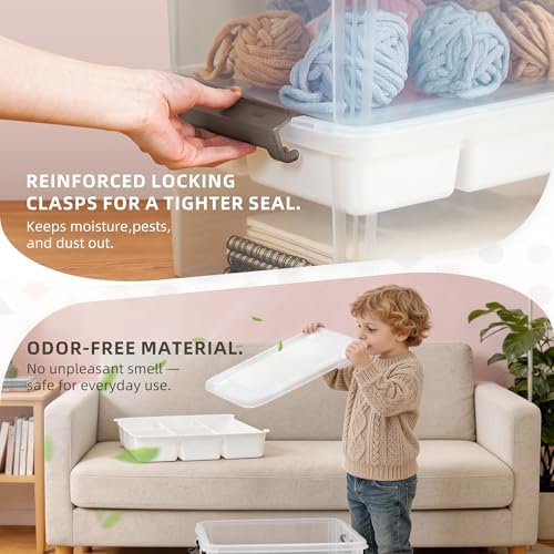 17 Qt Craft Storage Organizer, Craft Organizers and Storage Box - Image 5