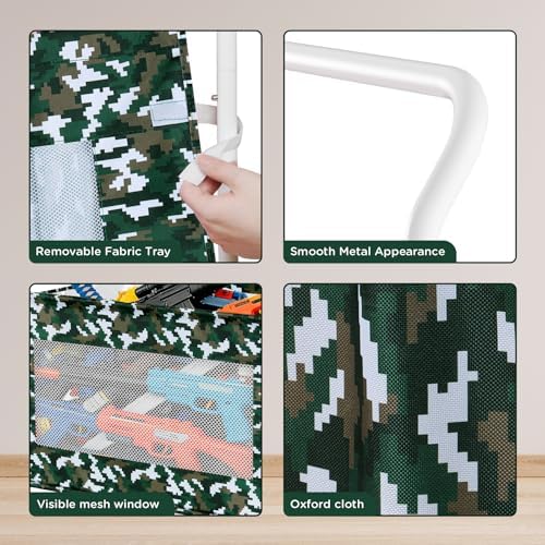 KEEGH Extra Large Toy Box for Kids, Heavy Duty Toy Storage, Camouflage - Image 4